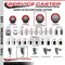 Service Caster 4'' Red Poly Swivel 1-3/8'' Expanding Stem Caster Set 2 Total Lock Brakes, 4PK SCC-EXTTL20S414-PPUB-RED-2-S-2-138 - alternate 3